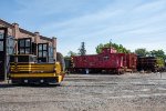 GCSJ 3 and others surround the turntable at the Colorado Railroad Museum